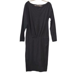 Pepe Runa Black Drop Waist Sweatshirt Dress XL​​​